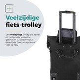 Voltano Fietstrolley Tas Zwart - Fietstas en Trolley in 1