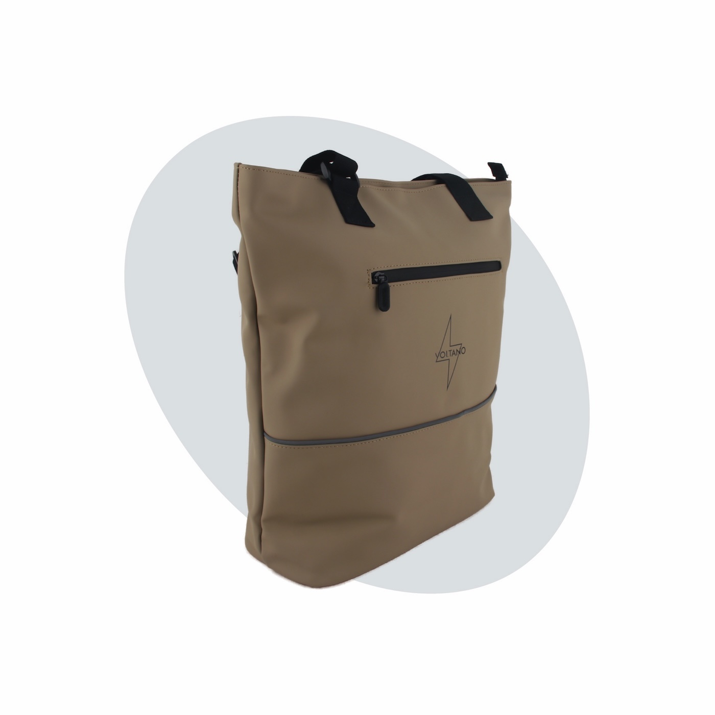 Voltano E-bike City Shopper - Khaki - 22 Liter