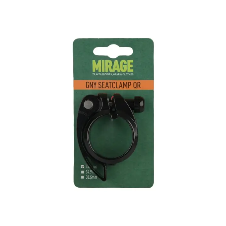 Mirage Zadelpenklem Met Snelspanner - 31.8 MM - Zwart