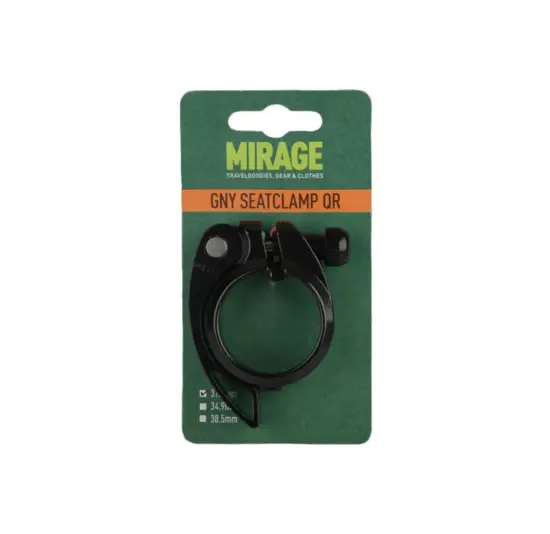 Mirage Zadelpenklem Met Snelspanner - 31.8 MM - Zwart