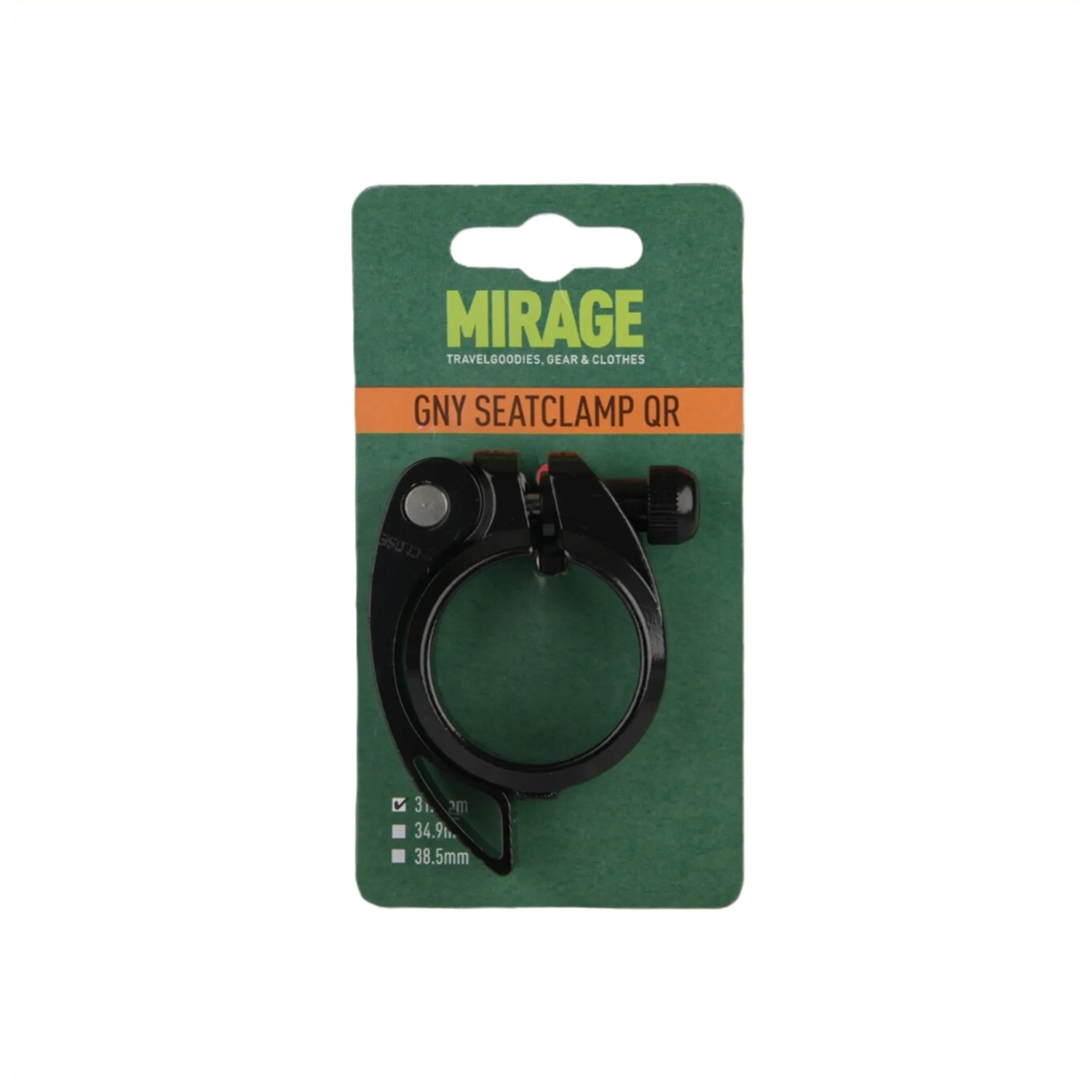Mirage Zadelpenklem Met Snelspanner - 31.8 MM - Zwart