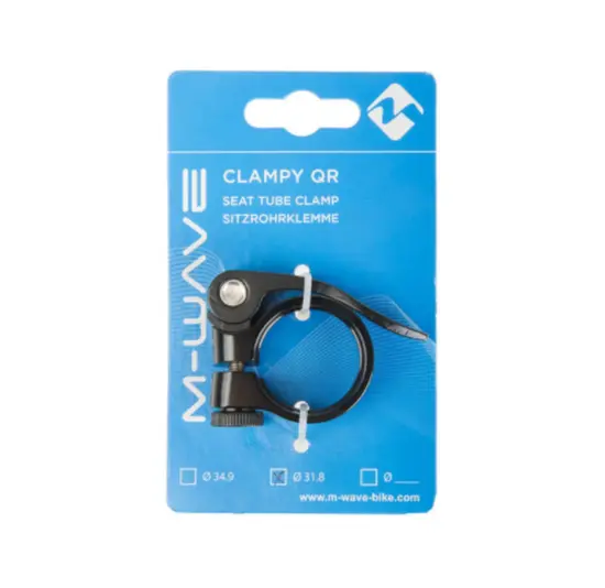 M-wave Zadelpenklem Met Snelspanner - 31.8 MM - Zwart