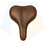 Selle San Remo Liège Fietszadel - Met Bumper - Bruin