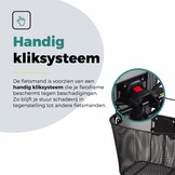 Voltano Stalen Fietsmand 23 Liter - Zwart Met Handvat - Incl. Bevestiging