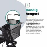 Voltano Stalen Fietsmand 23 Liter - Zwart Met Handvat - Incl. Bevestiging
