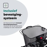 Voltano Stalen Fietsmand 23 Liter - Zwart Met Handvat - Incl. Bevestiging