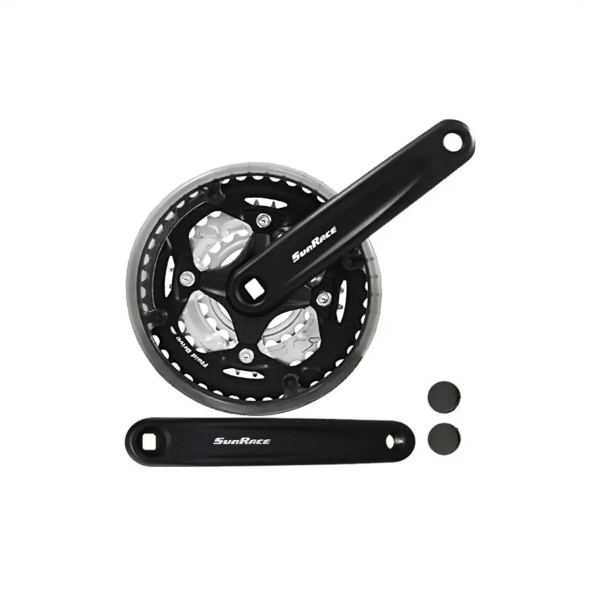 Sunrace Crankstel FCM513 - 42-34-24T - Zwart