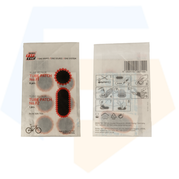 Rema Pleister Strip - 6xF1 1XF2 - Zwart/Rood