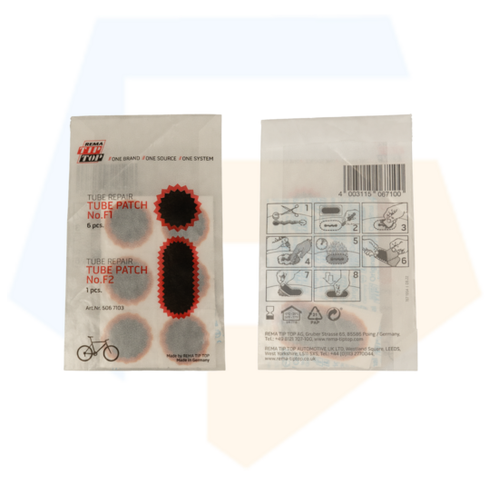 Rema Pleister Strip - 6xF1 1XF2 - Zwart/Rood