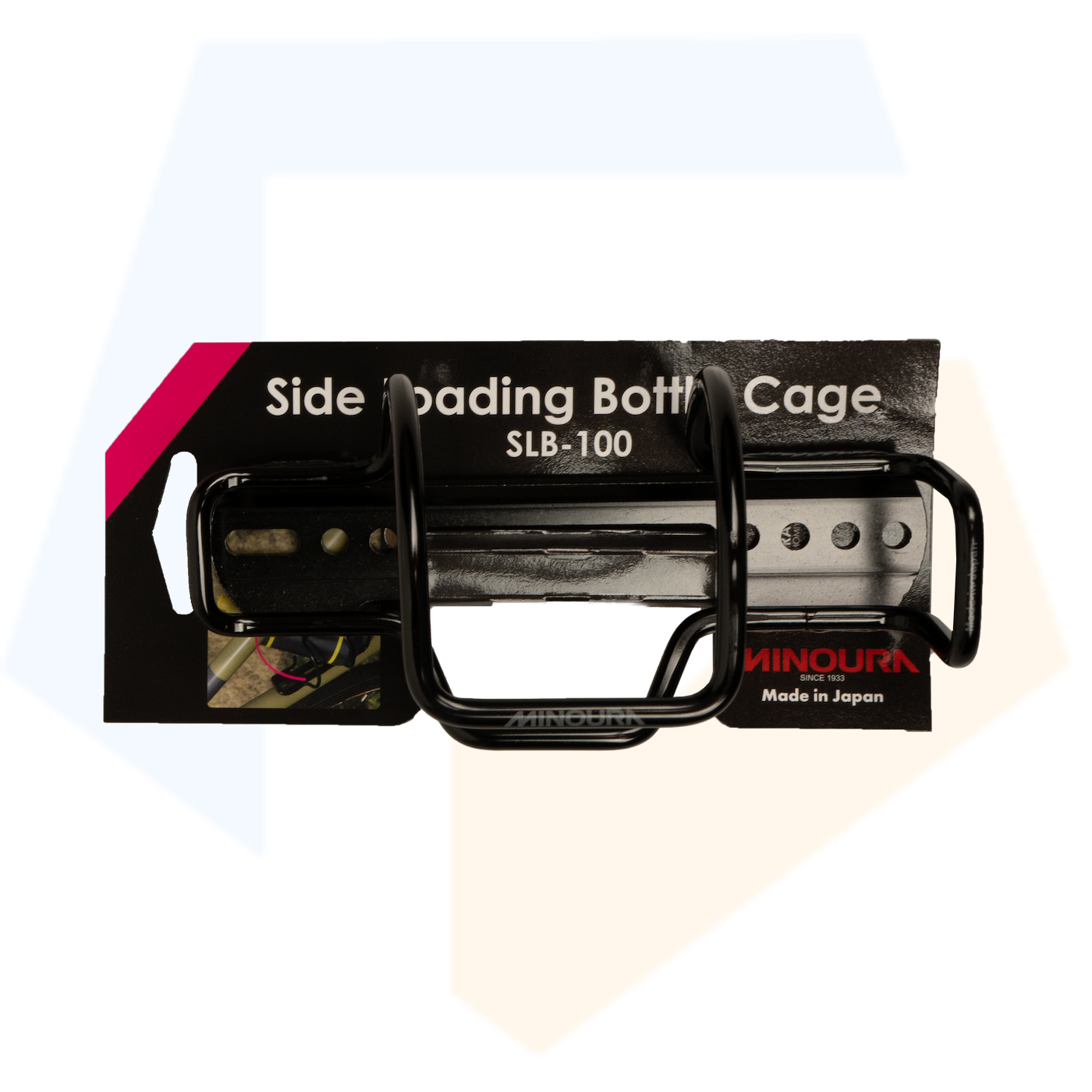 Minoura Bidonhouder SLB-100L - Zij-inlaat Links - Zwart