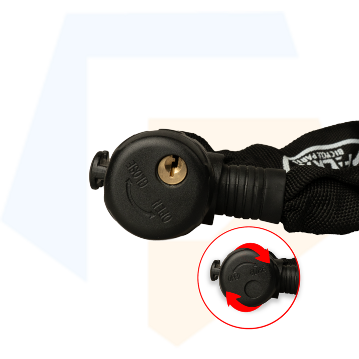 Falkx Kettingslot 120 cm - Zwart