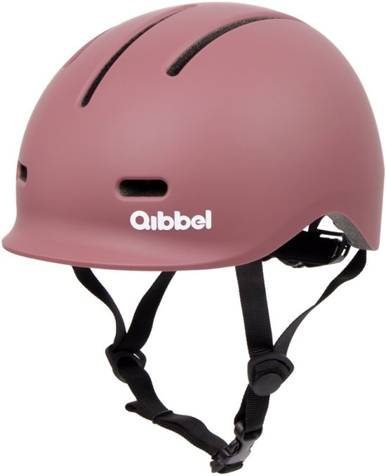Qibbel Kinder Fietshelm – Plum Rose – Ventilerend - EN1078 Gecertificeerd