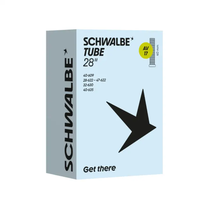 Schwalbe Binnenband AV17 - 28 x 1 5/8 x 1 3/8 - ETRTO 28/47-622/635 - Autoventiel 40 mm