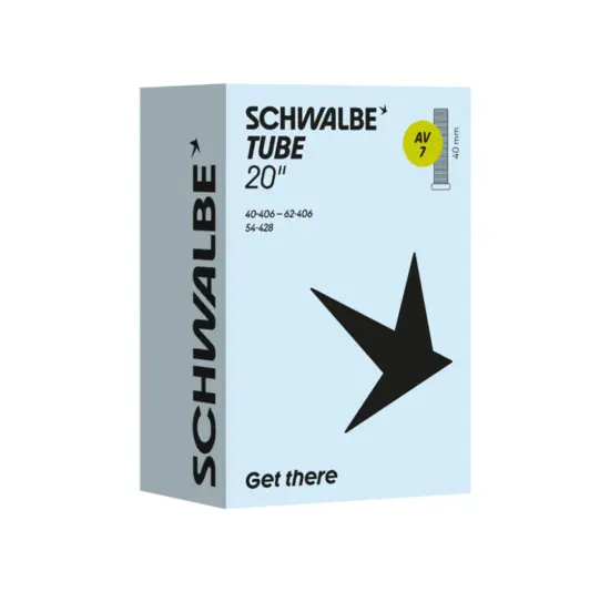 Schwalbe Binnenband AV7 - 20 x 1.50–2.50 - ETRTO 40/62-406 - Autoventiel 40 mm