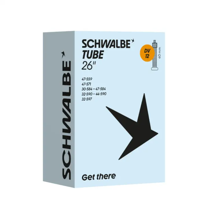 Schwalbe Binnenband DV12 - 26 x 1 3/8–1.75 - ETRTO 32/47-559 - Hollands Ventiel 40mm