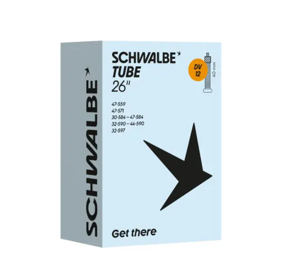 Schwalbe Binnenband DV12 - 26 x 1 3/8–1.75 - ETRTO 32/47-559 - Hollands Ventiel 40mm