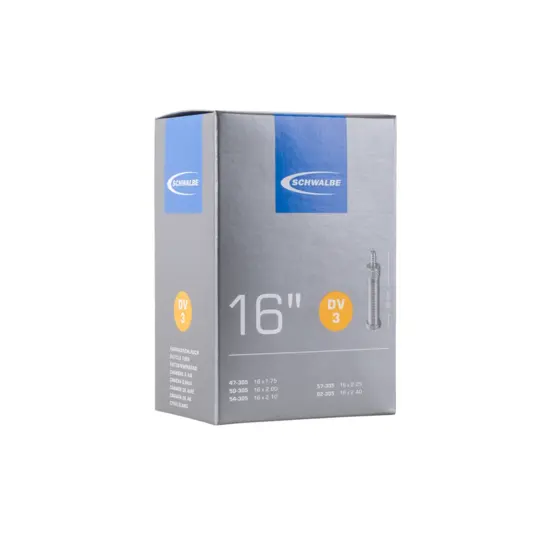 Schwalbe Binnenband DV3 - 16 x 1.75 - ETRTO 47/62-305 - Hollands Ventiel 32 mm