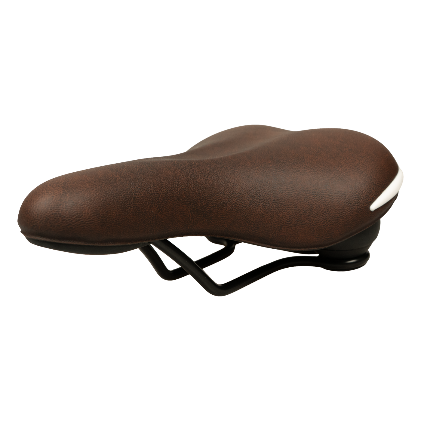 Selle Comfort Ride Fietszadel - Met Witte Bumpers - Bruin