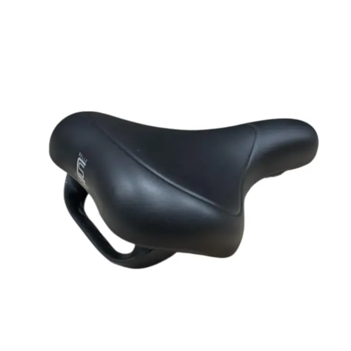 Selle Comfort E-bike Soft Fietszadel Met Handgreep - Zwart
