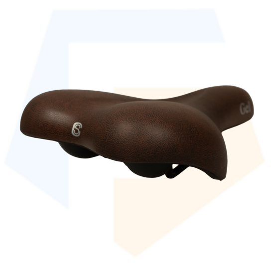 Selle Comfort Gel Fietszadel - Unisex - Bruin