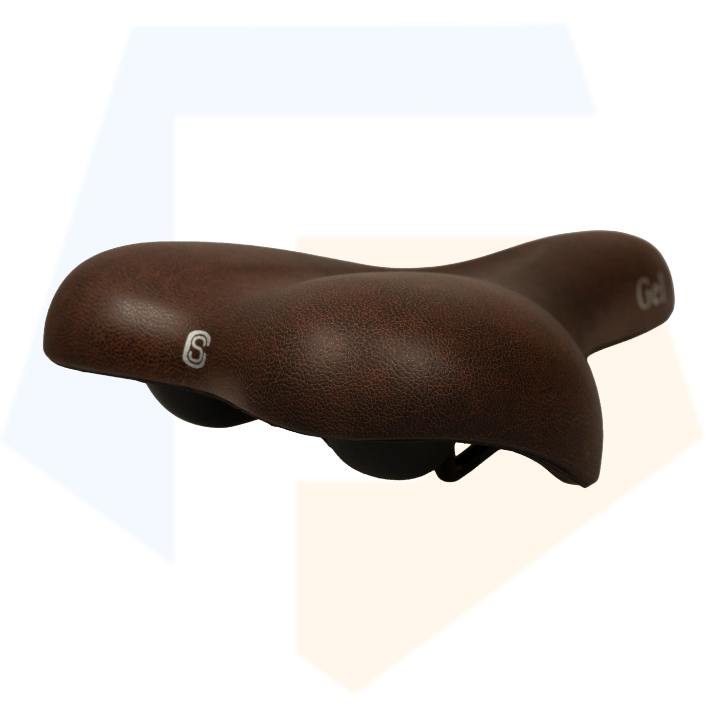 Selle Comfort Gel Fietszadel - Unisex - Bruin