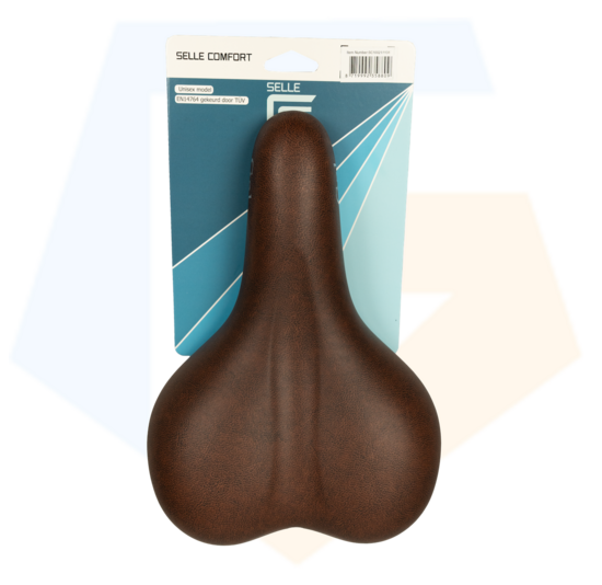Selle Comfort Gel Fietszadel - Unisex - Bruin