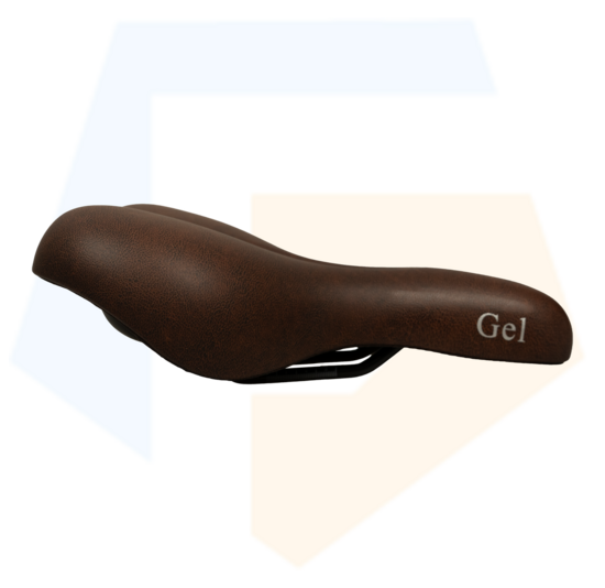 Selle Comfort Gel Fietszadel - Unisex - Bruin