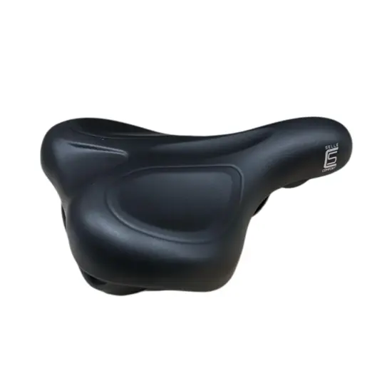 Selle Comfort E-bike Soft Medium Fietszadel - Met Handgreep - Zwart