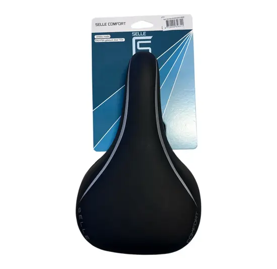 Selle Comfort Vintage Fietszadel - Zwart
