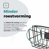 Voltano Fietsmand Pro 27 Liter - Zwart Met Handvat - Incl. Bevestiging En Handvat - Aluminium