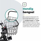 Voltano Fietsmand Pro 27 Liter - Zwart Met Handvat - Incl. Bevestiging En Handvat - Aluminium