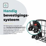 Voltano Fietsmand Pro 27 Liter - Zwart Met Handvat - Incl. Bevestiging En Handvat - Aluminium