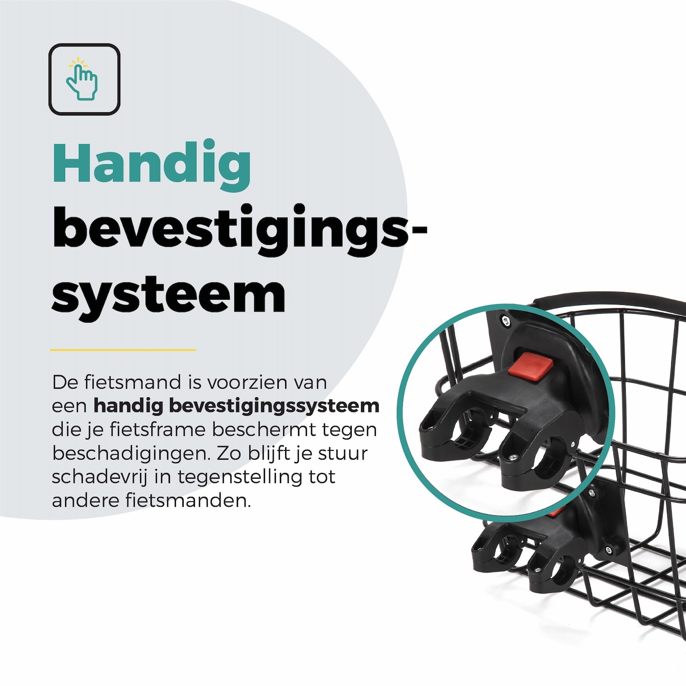 Voltano Fietsmand Pro 27 Liter - Zwart Met Handvat - Incl. Bevestiging En Handvat - Aluminium