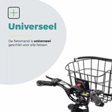 Voltano Fietsmand Pro 27 Liter - Zwart Met Handvat - Incl. Bevestiging En Handvat - Aluminium
