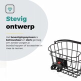 Voltano Fietsmand Pro 27 Liter - Zwart Met Handvat - Incl. Bevestiging En Handvat - Aluminium
