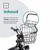 Voltano Fietsmand Pro 27 Liter - Zwart Met Handvat - Incl. Bevestiging En Handvat - Aluminium