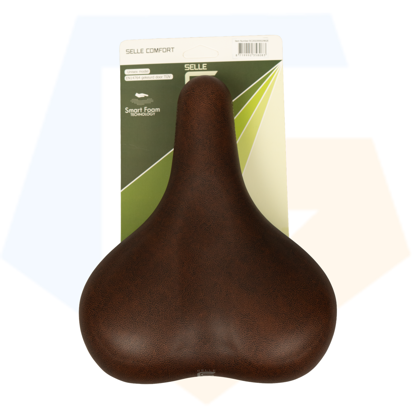 Selle Comfort Active Fietszadel - Smartfoam Technologie - Bruin