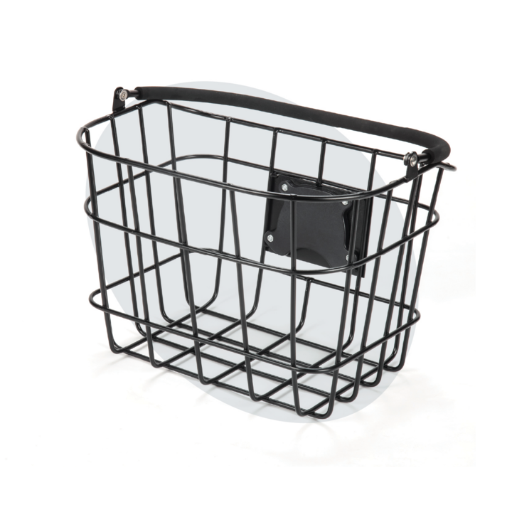 Voltano Fietsmand Pro 27 Liter - Zwart Met Handvat - Incl. Bevestiging En Handvat - Aluminium