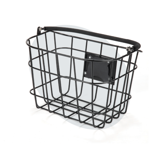 Voltano Fietsmand Pro 27 Liter - Zwart Met Handvat - Incl. Bevestiging En Handvat - Aluminium