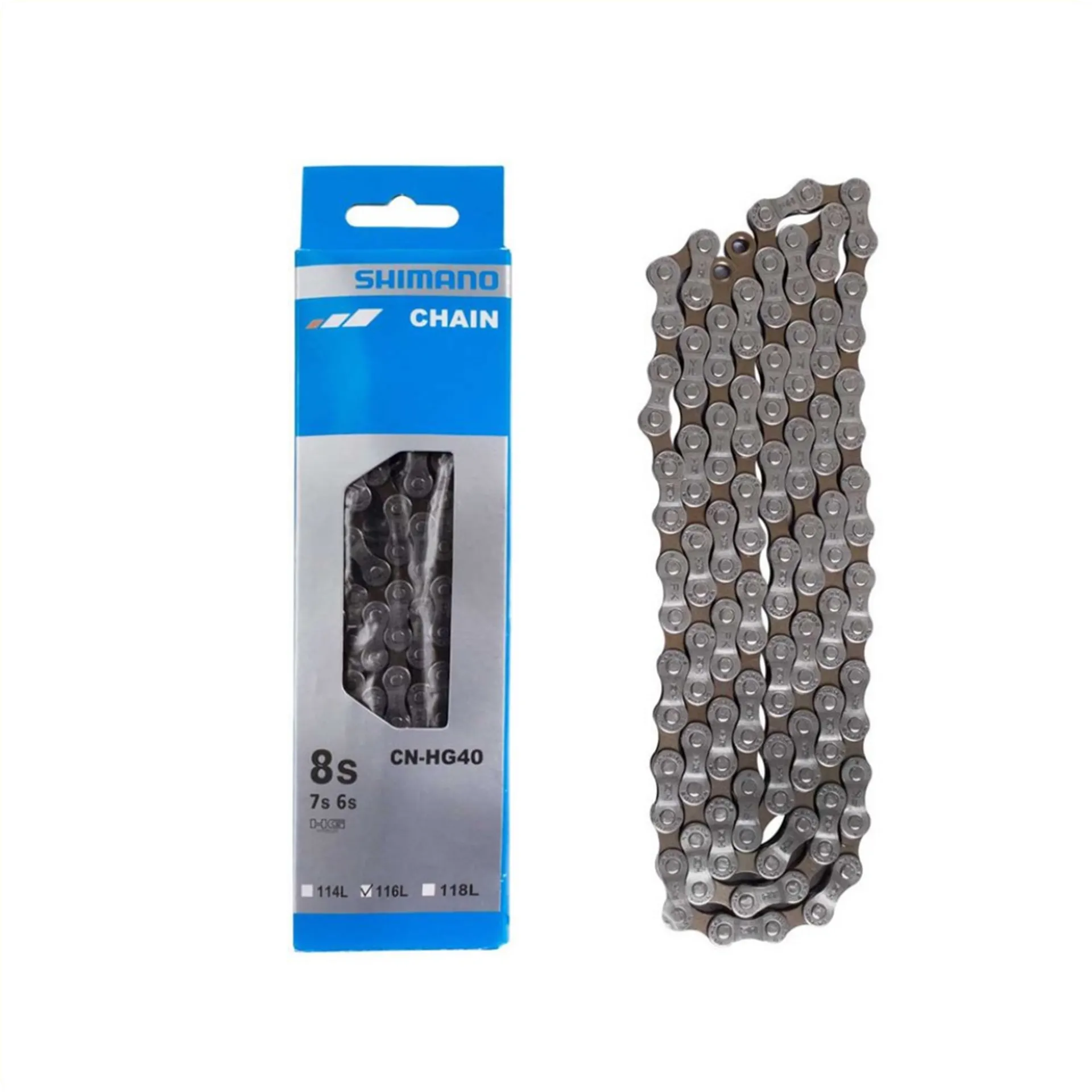 Shimano HG40 Fietsketting - 116 Schakels - 6/7/8-Speed