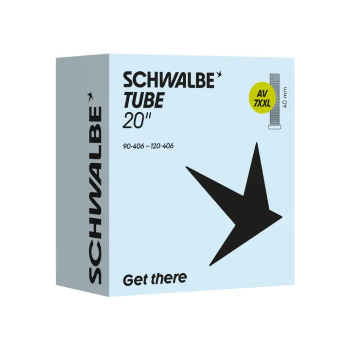 Schwalbe Binnenband AV7XXL - Fatbike 20x4.00-4.90 - ETRTO 90/120-406 - Autoventiel 40mm