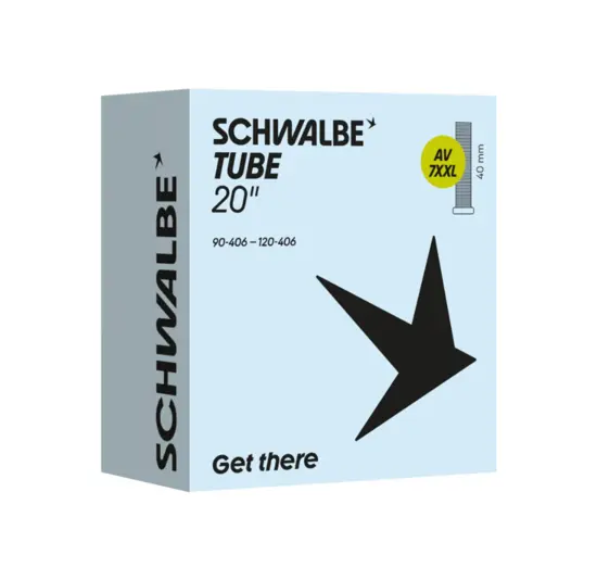 Schwalbe Binnenband AV7XXL - Fatbike 20x4.00-4.90 - ETRTO 90/120-406 - Autoventiel 40mm