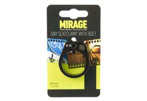 Mirage GNY Zadelpenklem Met Bout - ø31.8mm - Zwart