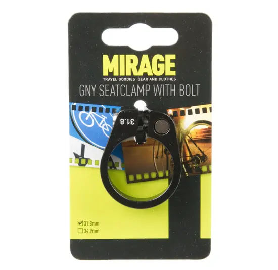 Mirage GNY Zadelpenklem Met Bout - ø31.8mm - Zwart