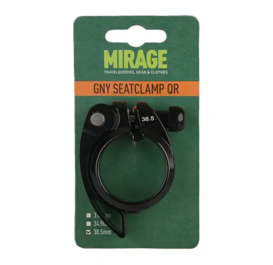 Mirage GNY Zadelpenklem Met Bout - ø38,5mm - Zwart
