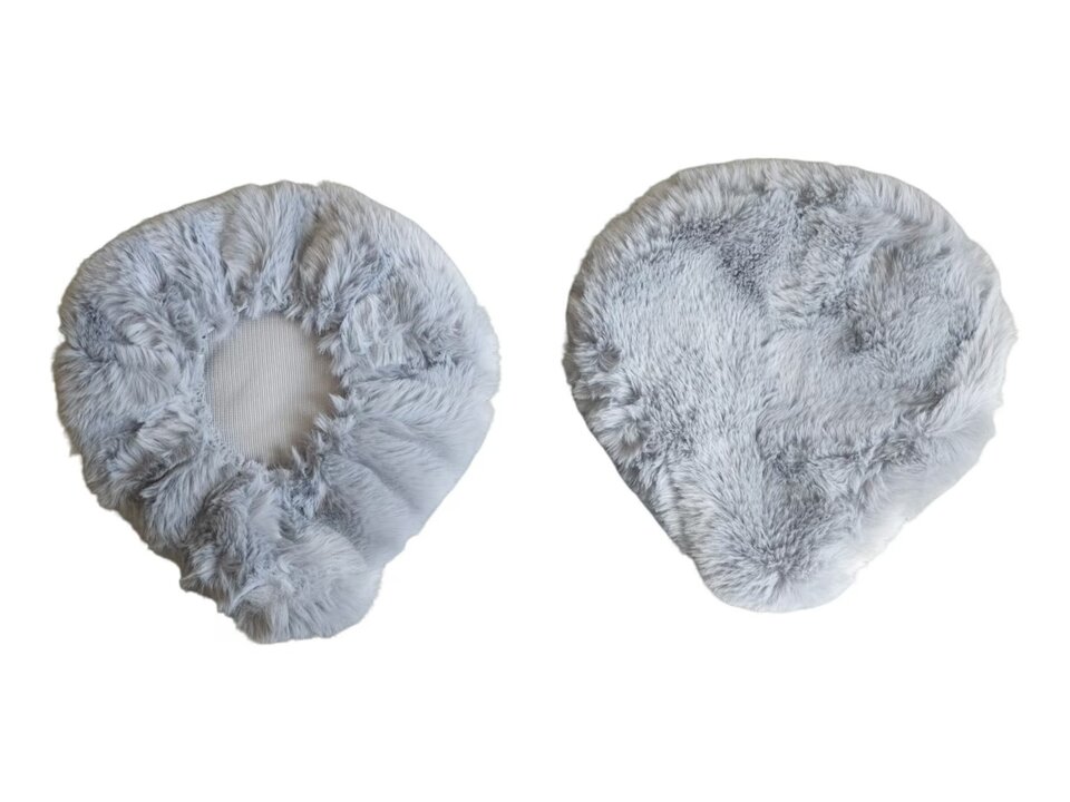 Voltano Zadelhoes - Zachte Kunstvacht - Antraciet Zadeldekje - 25 x 23 CM