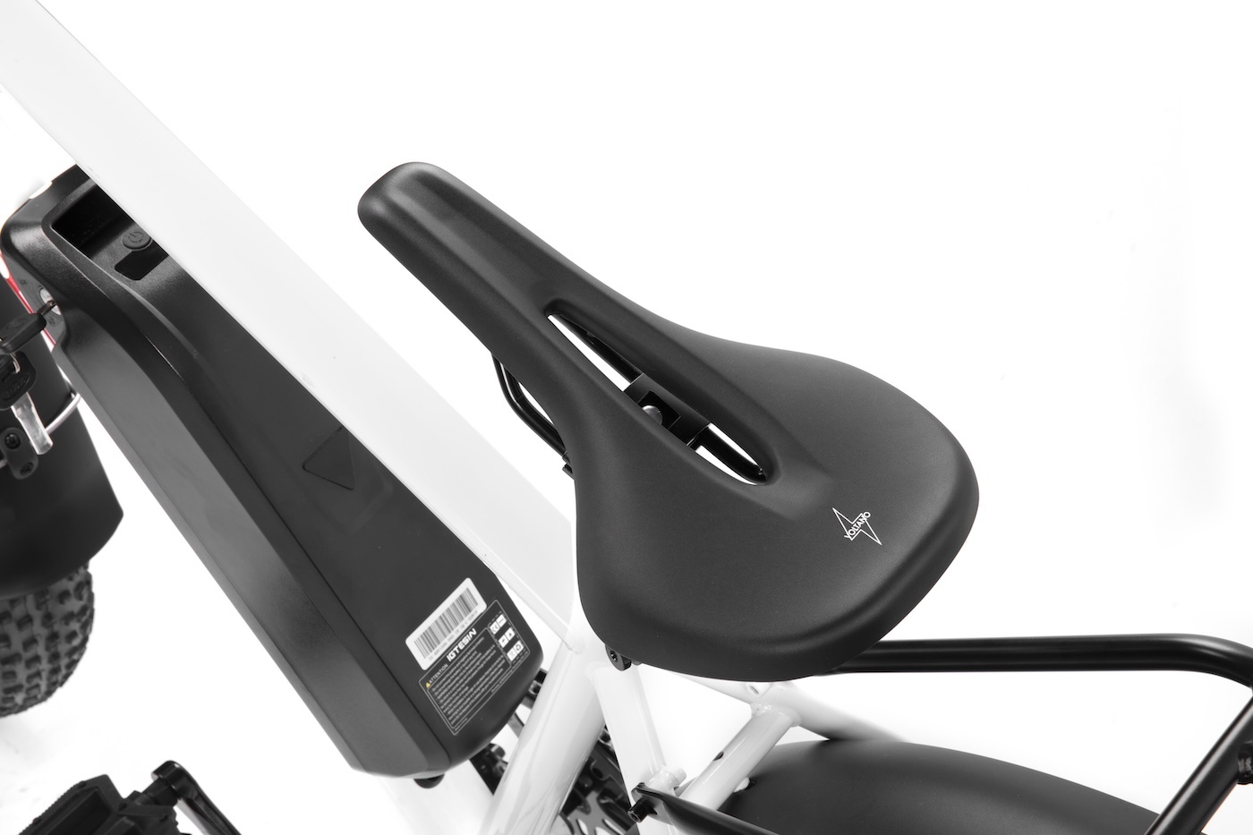 Voltano E-bike Pro Fietszadel 1.0 Trekking Smal - Zwart - Heren - Met Zadelstrop