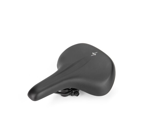 Voltano E-bike City Fietszadel 3.0 Breed - Zwart - Unisex - Met Zadelstrop