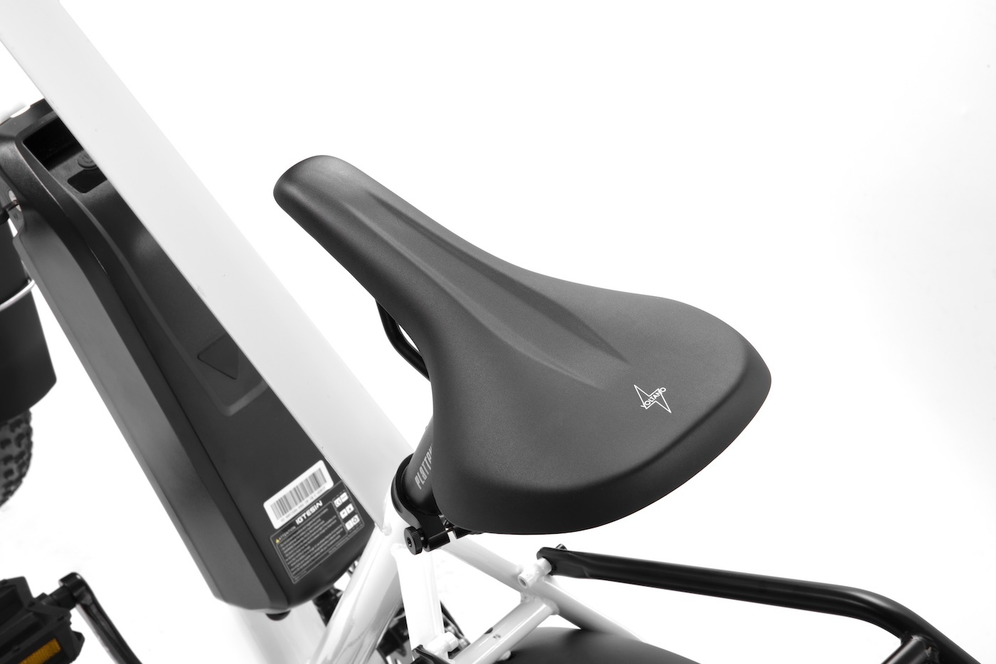 Voltano E-bike City Fietszadel 1.0 Trekking Smal - Zwart - Heren - Met Zadelstrop