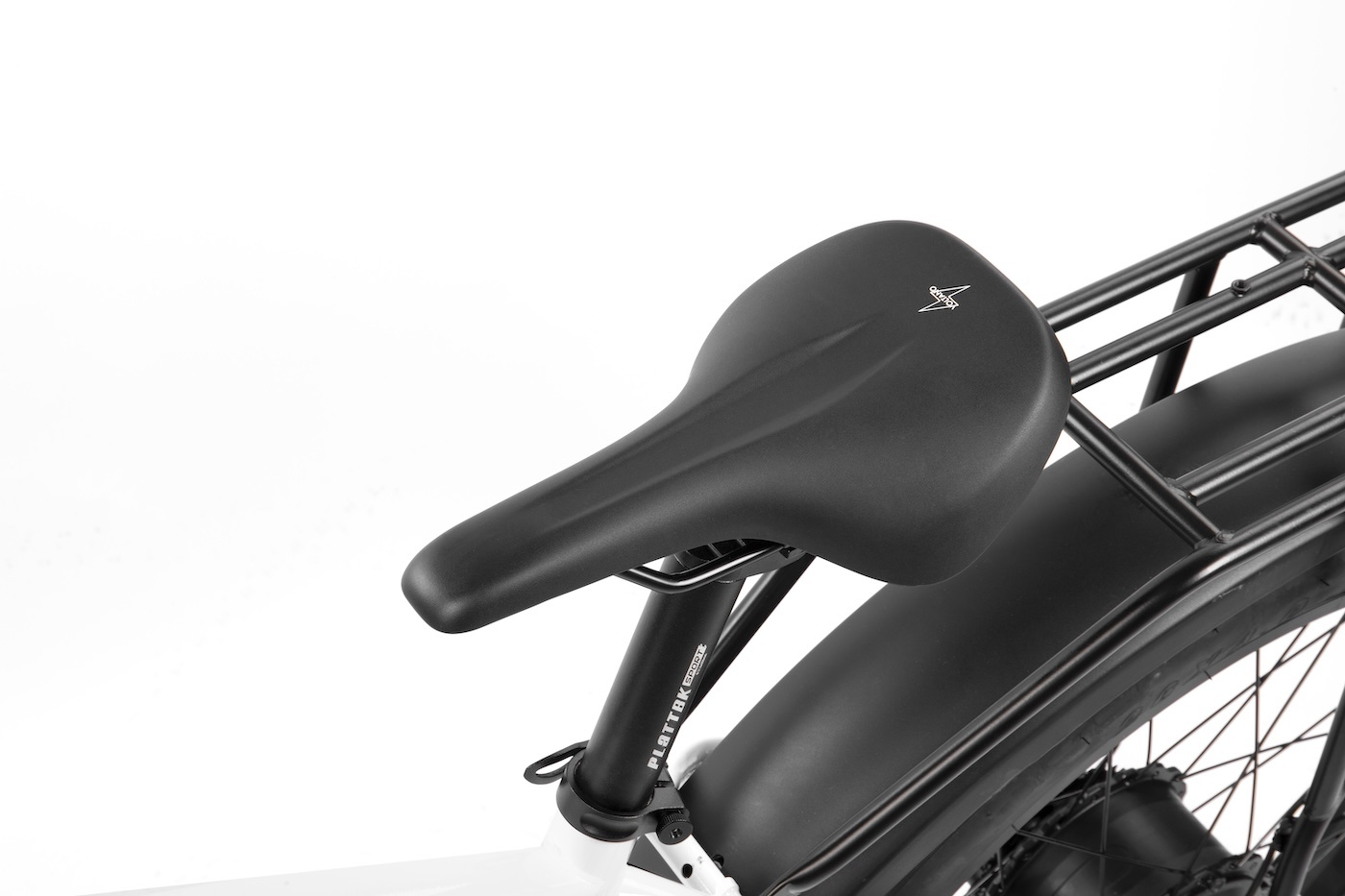 Voltano E-bike City Fietszadel 1.0 Trekking Smal - Zwart - Heren - Met Zadelstrop